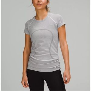 lululemon stripe swiftly short sleeve shirt